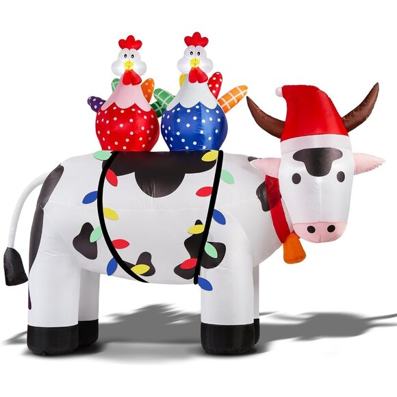 🆕6FT Christmas Inflatables Built-in LED Yard Outdoor Decorations - Picture 7 of 7